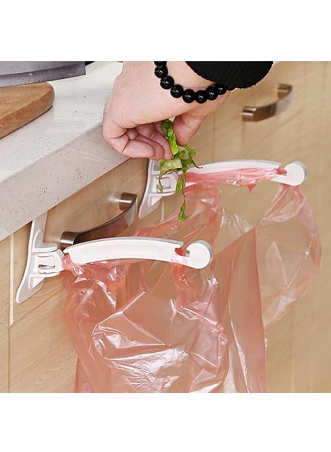 Kitchen Cupboard Door Back Garbage Bag Holder Stand Hanging Rack Over Cabinet Trash Bag Holder Dish Towel Hanger Organizer Random - Image 4