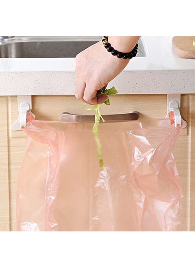 Kitchen Cupboard Door Back Garbage Bag Holder Stand Hanging Rack Over Cabinet Trash Bag Holder Dish Towel Hanger Organizer Random - Image 3
