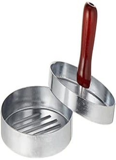 AKDC Burger Press, Round Shape - Silver Brown  - Image 1
