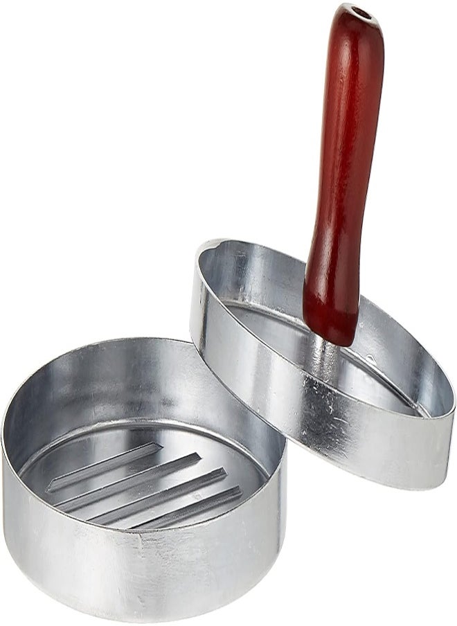 AKDC - Burger Press, Round Shape - Silver Brown - Image 1