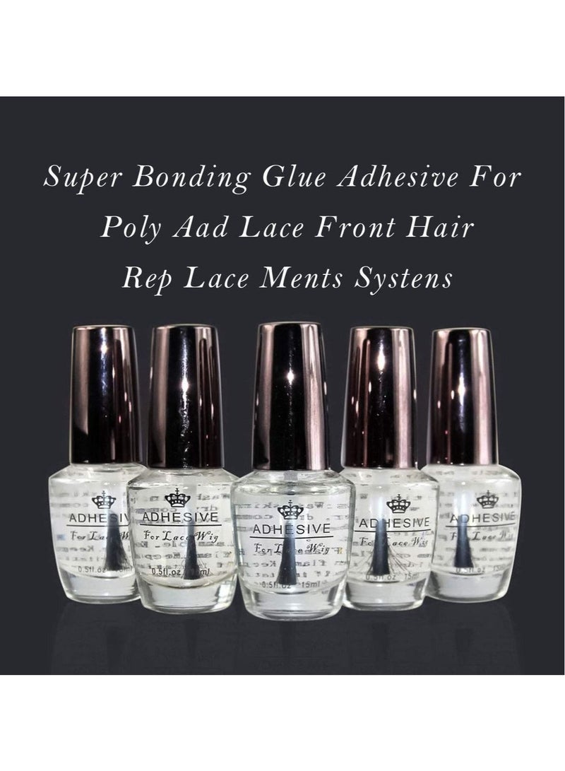 إستيل غراء شعر مستعار للشعر المستعار من الدانتيل الأمامي مقاوم للماء، غراء شعر مستعار، غراء شعر مستعار 15 مل أو 0.5 أونصة، تثبيت لاصق قوي للغاية لإغلاق الشعر، شعر مستعار للرجال، أنظمة الشعر المستعار - Image 3