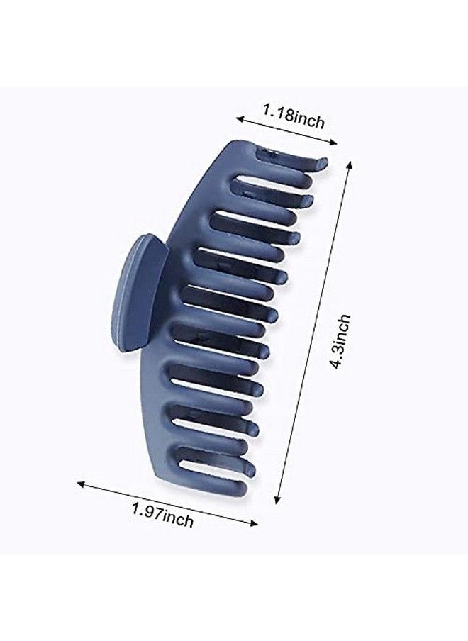 Fameza 6 Pcs Hair Claw Clips For Women Strong Hold Matte Hair Claw Clips For Thick Hair Fashion Hair Styling Accessories For Girls Large Hair Clips For Women Thick Hair(6 Colors)  - Image 4