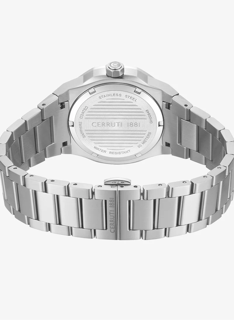 CERRUTI 1881 Blue Men's Razzuolo Blue Dial Stainless Steel Bracelet Analog Watch For Men, 41mm for Men | Best Price UAE