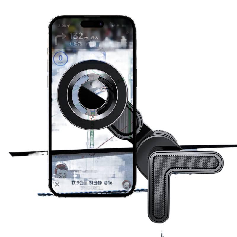 MZ Black Magnetic Car Phone Holder for Universal Fit - Image 4