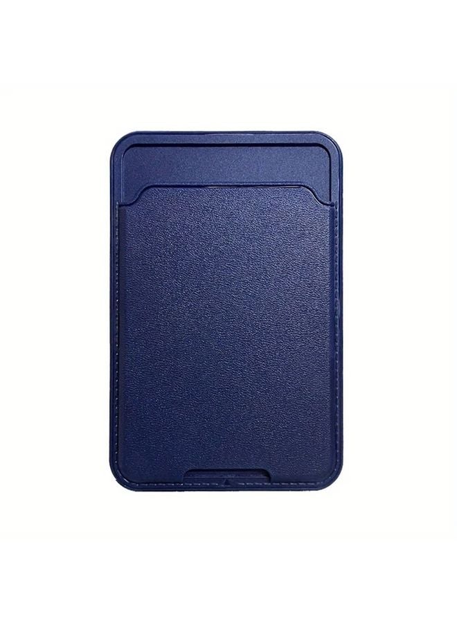 Blue Adhesive Card Holder for iPhone with Back Storage Stand 1pc - Image 1