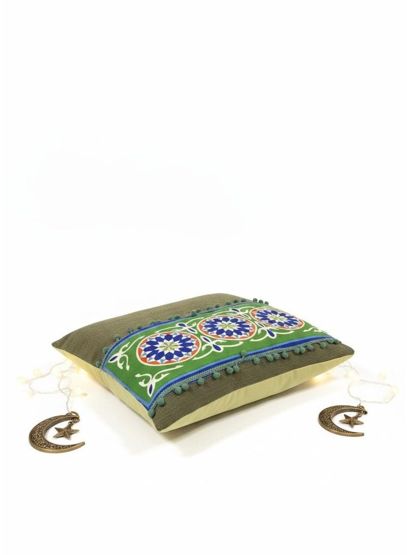 Khayamiya Cushion – Traditional Decorative Pillow - Image 1