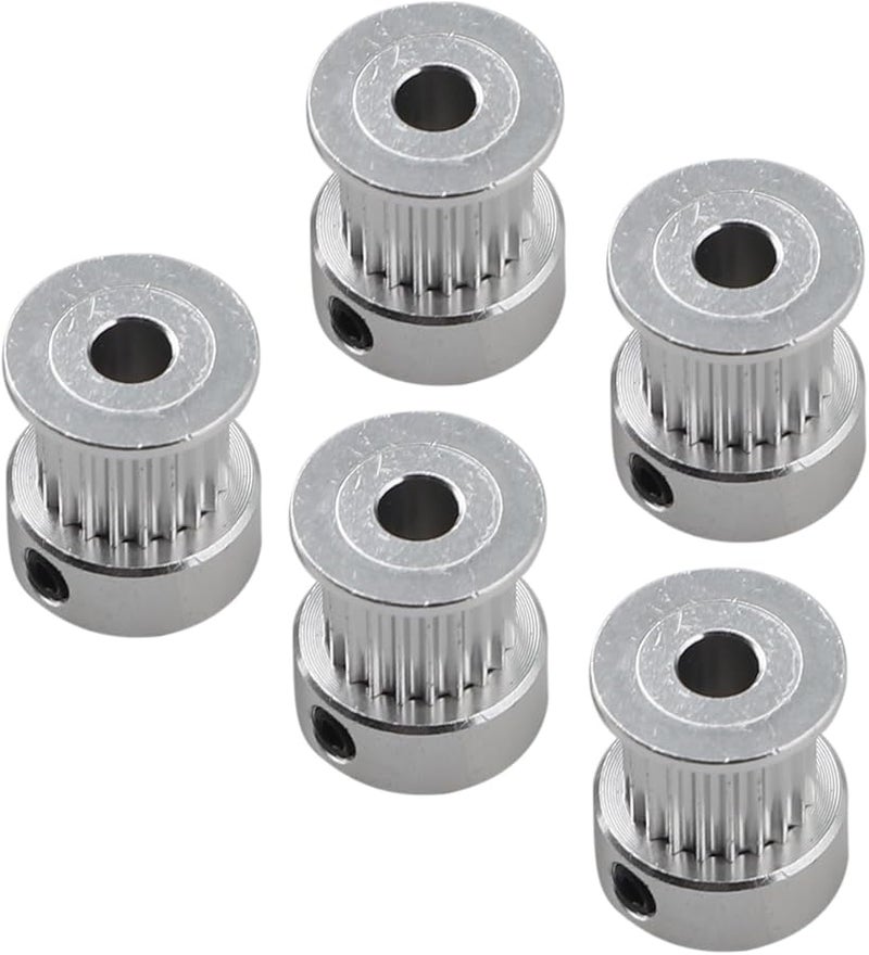 2GT 20 Teeth Aluminum Alloy Timing Pulley 5mm Bore 10mm Belt Width 5pcs - Image 4