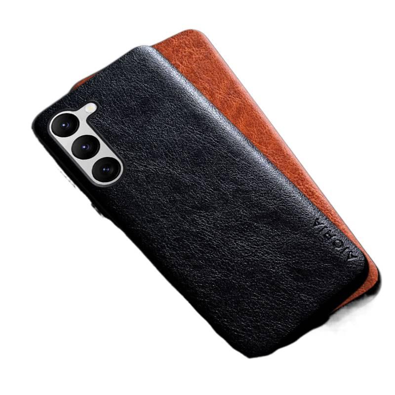 غطاء واقي | لـ Samsung Galaxy M33 | ملمس جلد | أزرق - Image 2