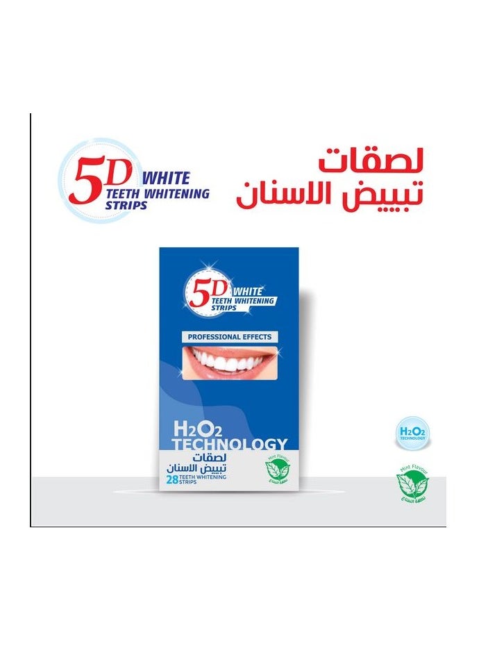 5D 5D White Teeth Whitening Strips 28  - Image 2