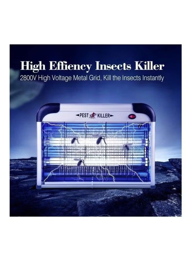 Dreamzon Mosquito Killer, Fly and Insect Killer 20W UV light Attract to Zap Flying Insects Playing Excellent Role as Bug Zapper, Swatter, Wasp White - Image 1