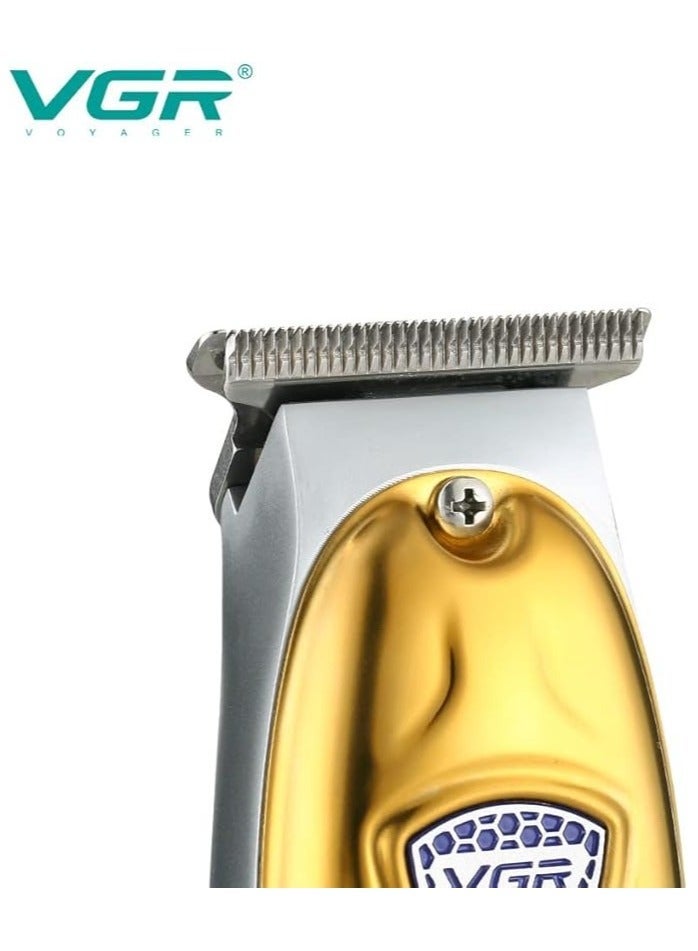 VGR V-188 PG Professional Rechargeable and Cordless Hair Clipper Runtime: 150 min Trimmer for Men (Gold) gold/silver - Image 3