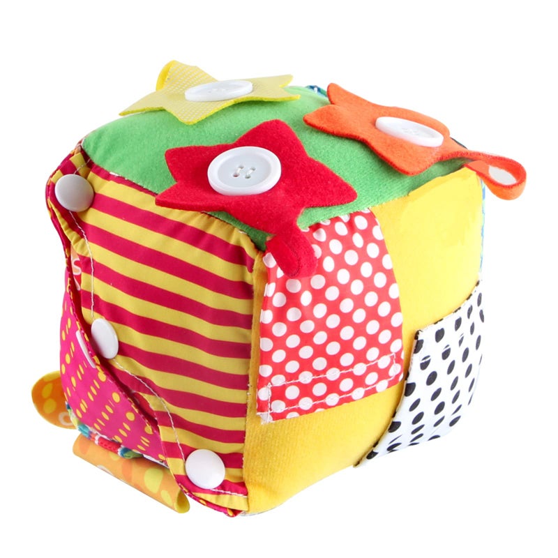 KAKIBLIN Cubic Activity Learning Toy with Zippers, Latches, Buckles, Laces, Snaps, Buttons and More - Perfect for Toddlers at Home, on Airplanes, Cars or Travel - Image 2