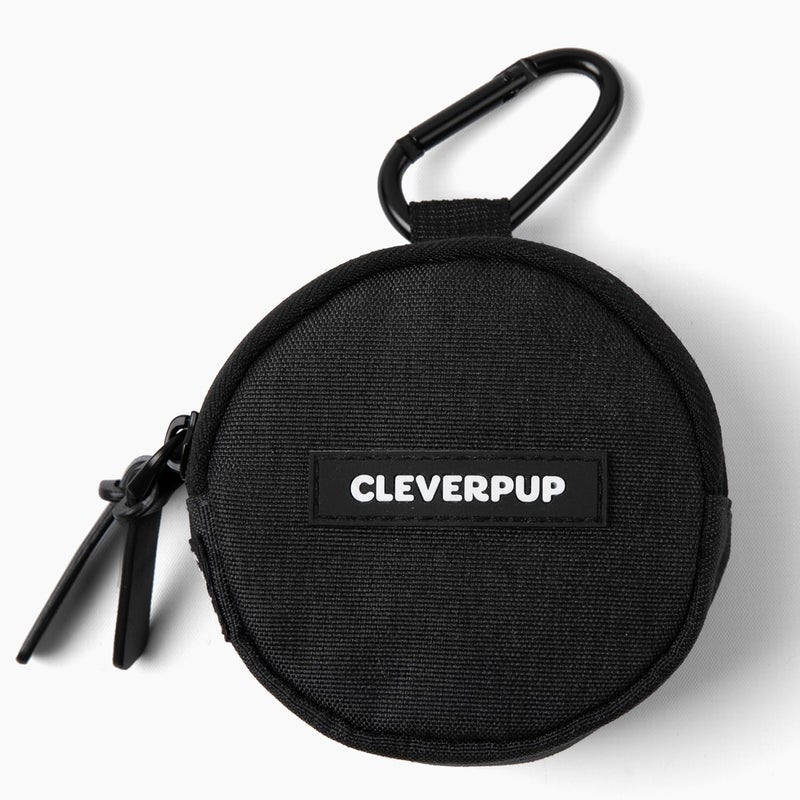 Cleverpup Snackpack Double Insulated Dog Treat Pouch â€“ 1.5 Cup Capacity, 2 BPA-Free Waterproof Zipper Pockets, Carabiner for Belt/Leash â€“ Compact Training & Travel Bag â€“ Graphite - Image 2