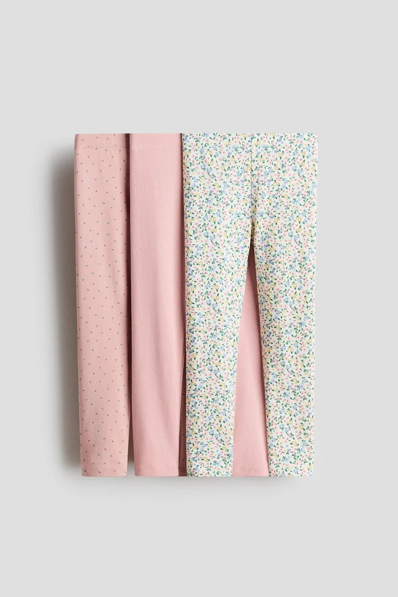 اتش اند ام عبوة من 3 لغينغز من القطن