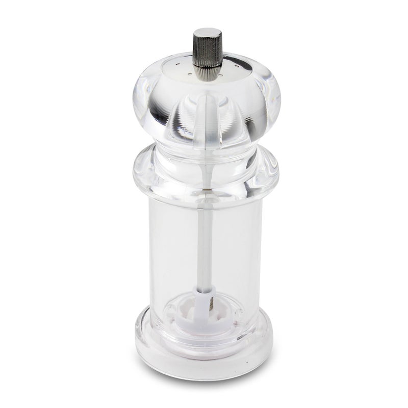 Combination Pepper Mill and Salt Shaker 2in1 Durable NonCorrosive Ceramic Gears 145cm  Clear Acrylic