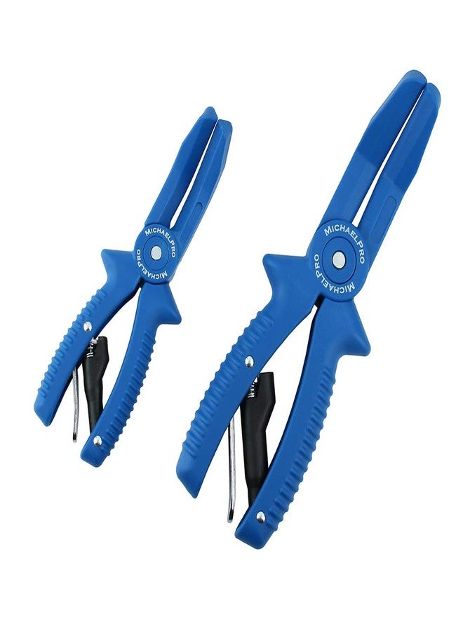 MichaelPro مجموعة كماشة مشابك خرطوم قفل من MichaelPro MP003060، مكونة من قطعتين، حاصلة على براءة اختراع، للاستخدام بيد واحدة، مجموعة أدوات مشابك خرطوم، كماشة ضغط خرطوم، مقاسين - Image 1