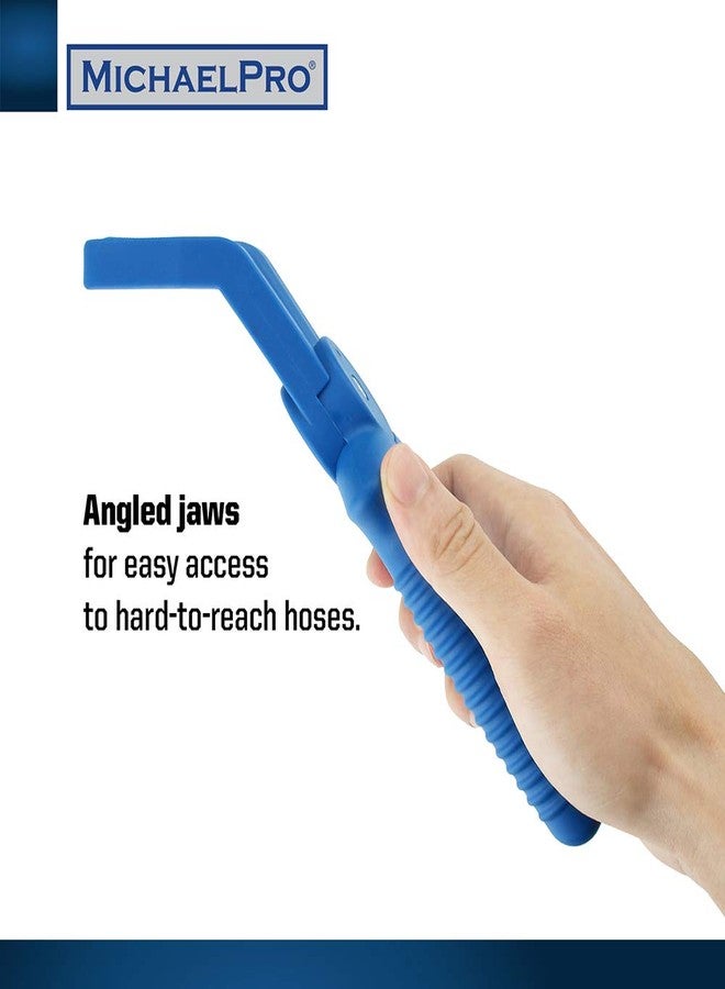 MichaelPro مجموعة كماشة مشابك خرطوم قفل من MichaelPro MP003060، مكونة من قطعتين، حاصلة على براءة اختراع، للاستخدام بيد واحدة، مجموعة أدوات مشابك خرطوم، كماشة ضغط خرطوم، مقاسين - Image 5