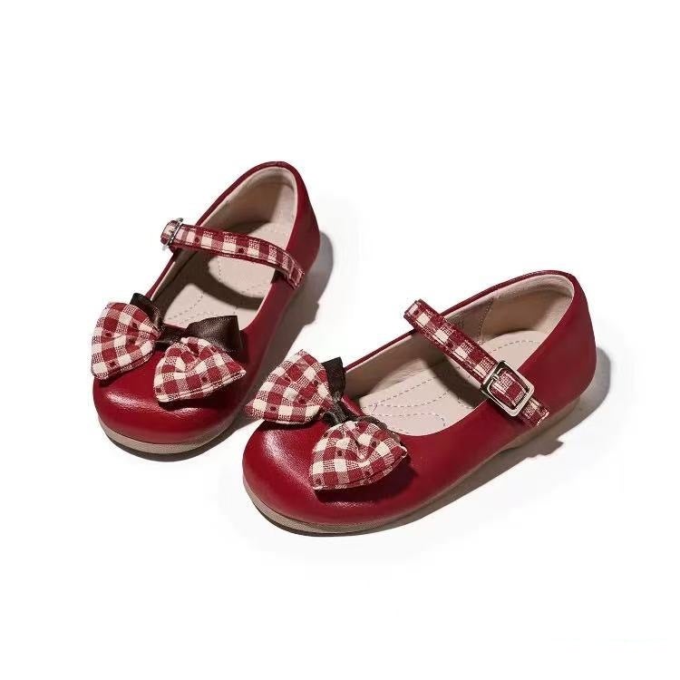 Girls'' Shoes 2026 Spring New Style Kidsren''s Small Leather Shoes Bow-Knot Princess Shoes Lightweight Soft-Soled Baby Shoes - Image 2