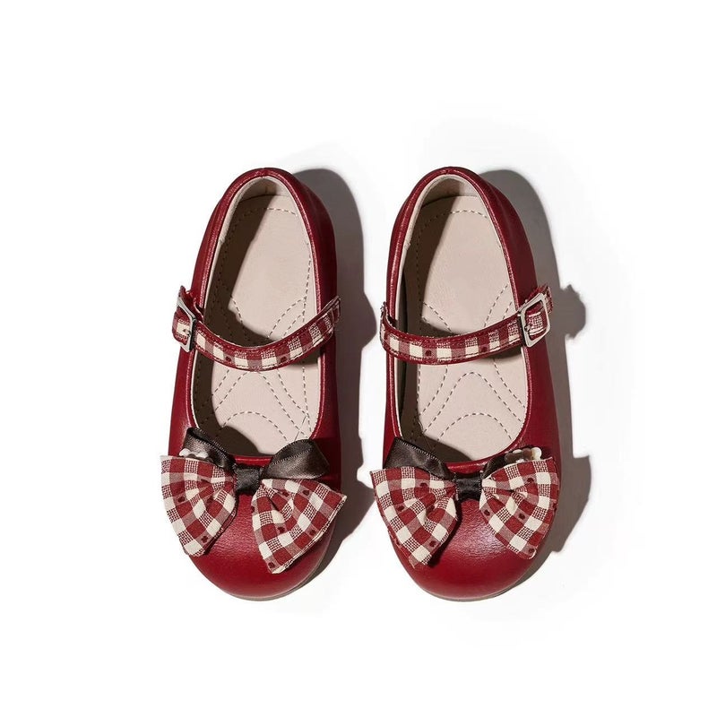 Girls'' Shoes 2026 Spring New Style Kidsren''s Small Leather Shoes Bow-Knot Princess Shoes Lightweight Soft-Soled Baby Shoes - Image 3