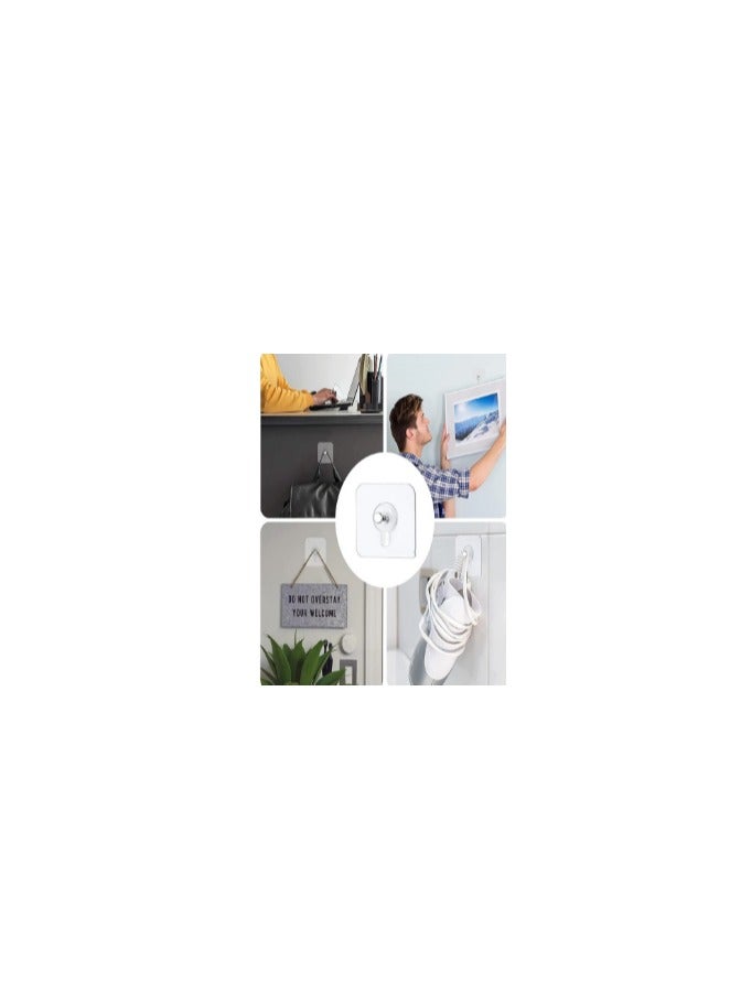 صانعة صور 18PC Waterproof Adhesive Wall Hooks Heavy-Duty Non-Nail Mounting Solution for Kitchen, Bathroom & Office  - Image 3
