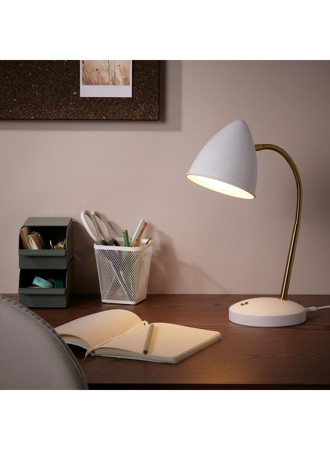 زبون مصباح عمل LED، لون أبيض/نحاسي - Image 4