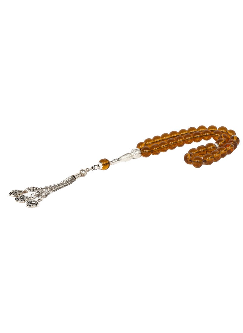 RS Honey colored stone rosary 10ml  - Image 2