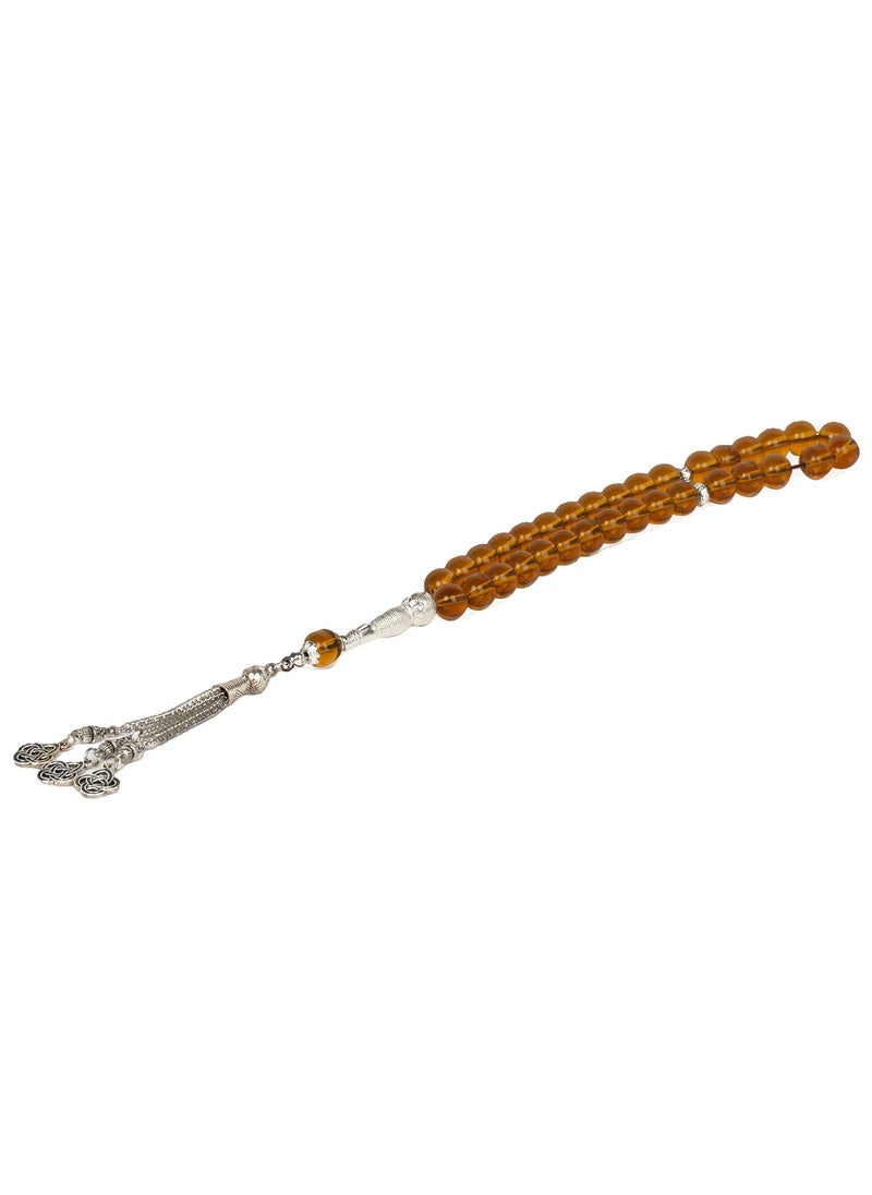 RS Honey colored stone rosary 10ml  - Image 3