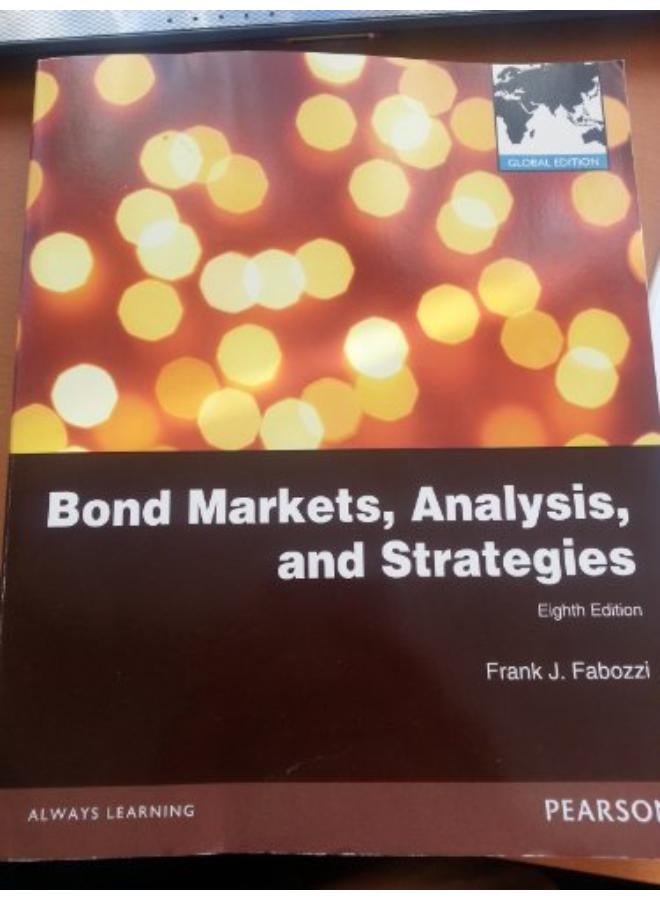 Bond Markets, Analysis and Strategies: Global Edition 