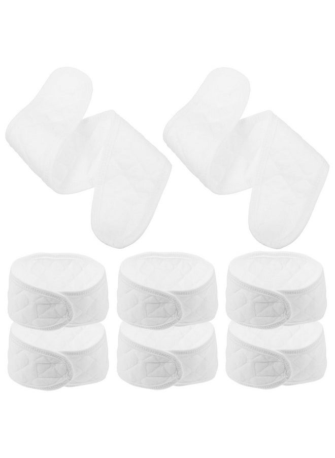 Healifty Healifty 6Pcs Pure Baby Belly Bands Infant Belly Button Band Newborn Umbilical Cord (White)  - Image 1