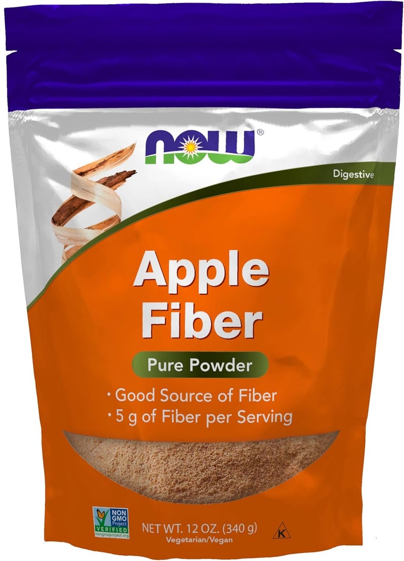 now Apple Fiber with Pectin 12 oz by NOW - Image 1