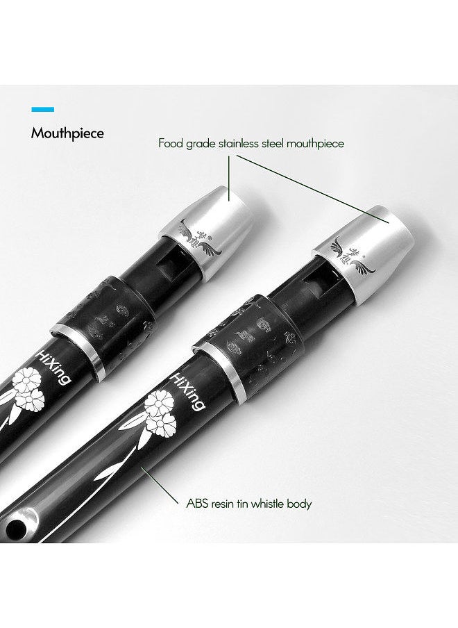 Generic - Lightweight Irish Whistle Tin Whistle Flute Recorder Instrument For Kids Adults Students Beginners Soprano Recorder Irish & International Wind Instrument Key Of C - Image 1