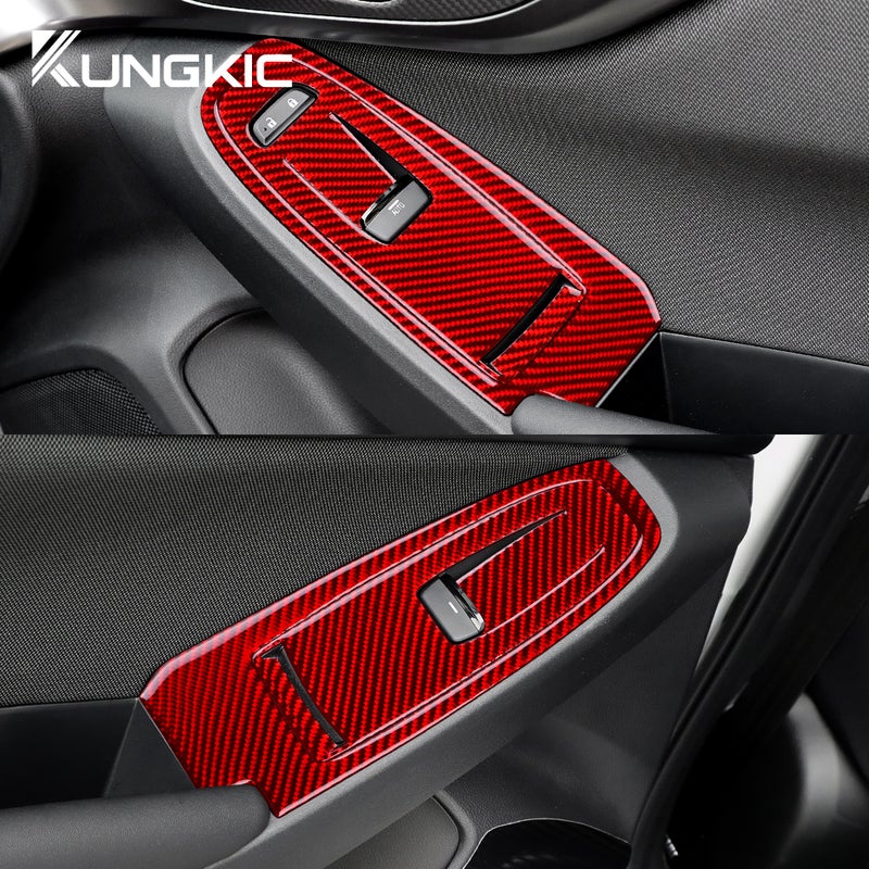 Real Carbon Fiber Sticker For Subaru WRX/WRX STI 2022 2023 2024 Car Door Window Switch Button Panel Interior Trim Accessories - Image 3