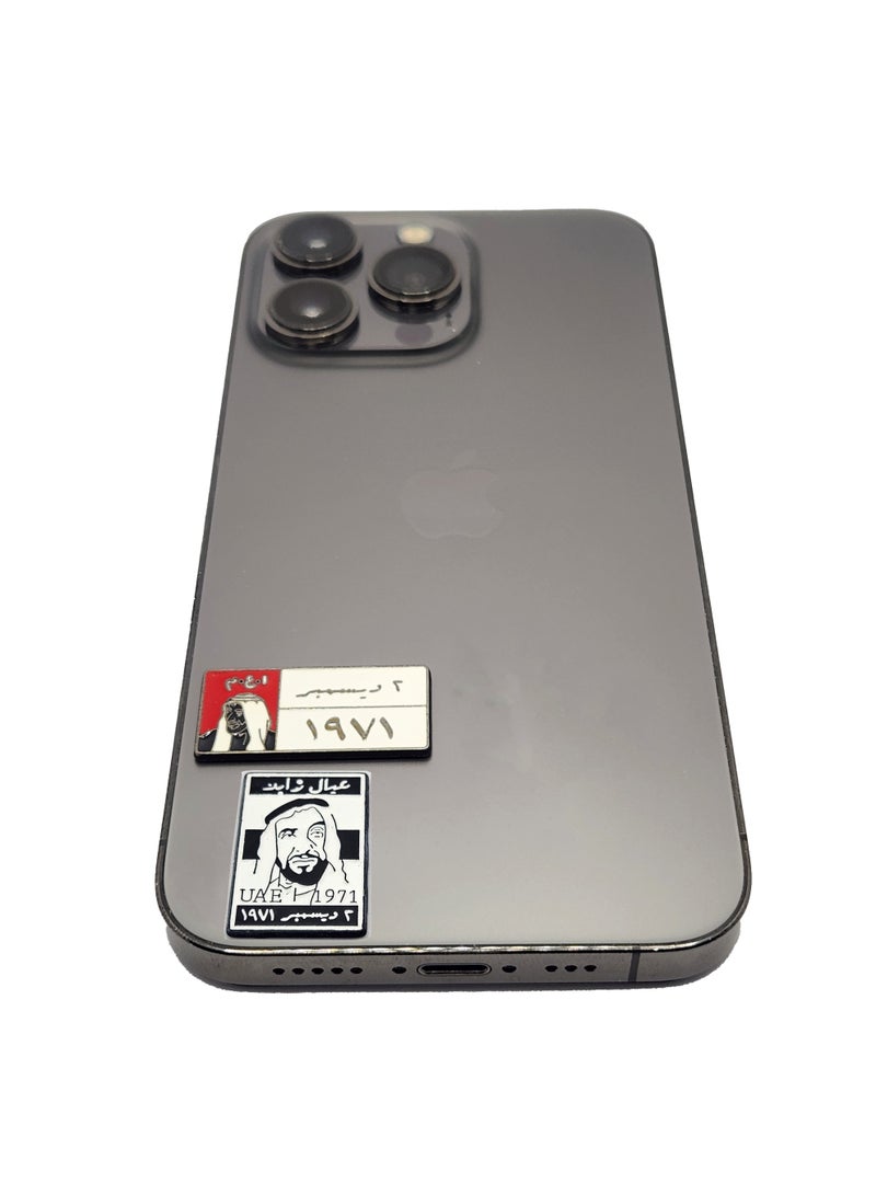 Kipfy UAE National Day Ayal Zayed  Metal Sticker Set – Sheikh Zayed 1971 2 December Badge & UAE Heritage Car Emblems – Premium Self Adhesive Metal Stickers for Car, Laptop & Accessories - Image 3