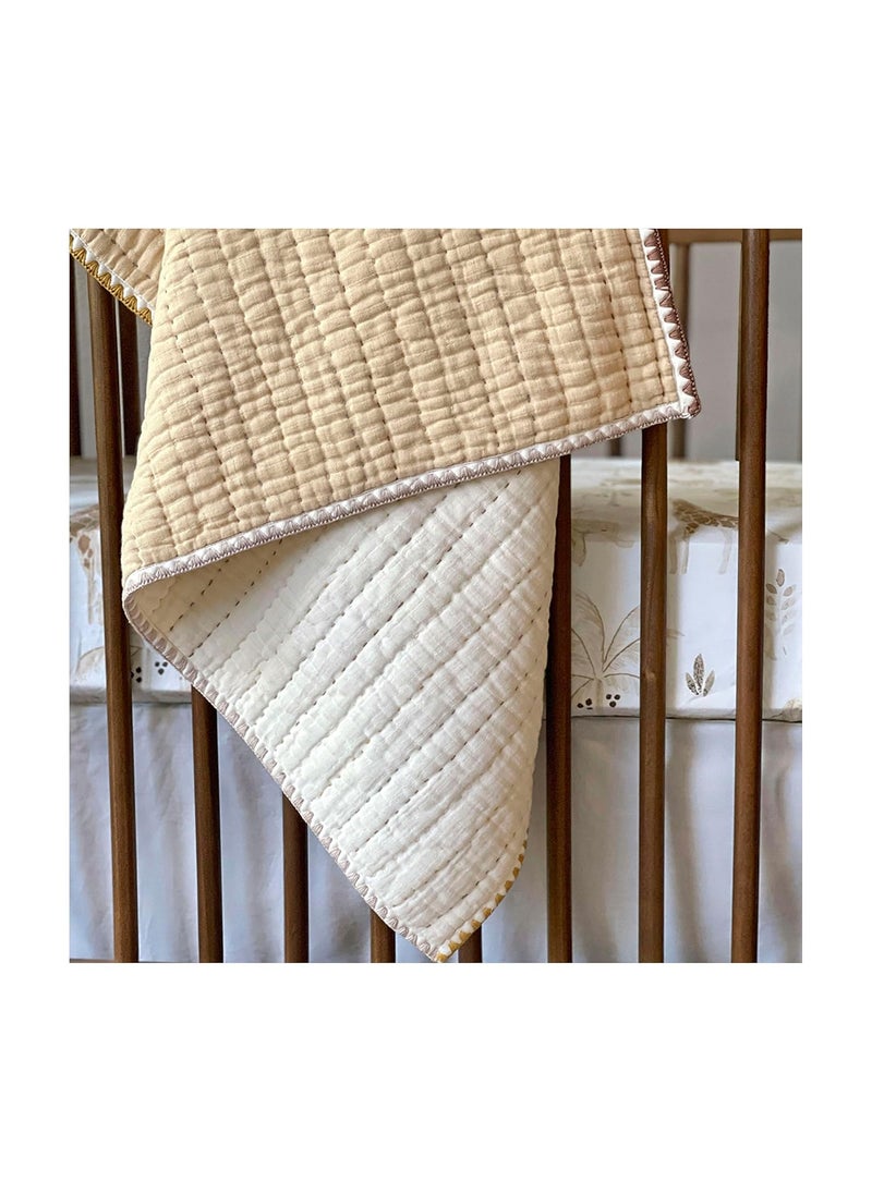 Crane BABY Crane Baby Quilted Blanket for Newborn Baby, All Season, 0-18 M+ (Size 91 cm X 91 cm) - Kendi Collection  - Image 4