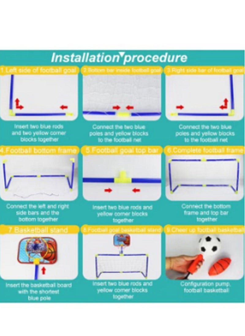 Generic 2-In-1 Football Net Set 50x37.5cm  - Image 2