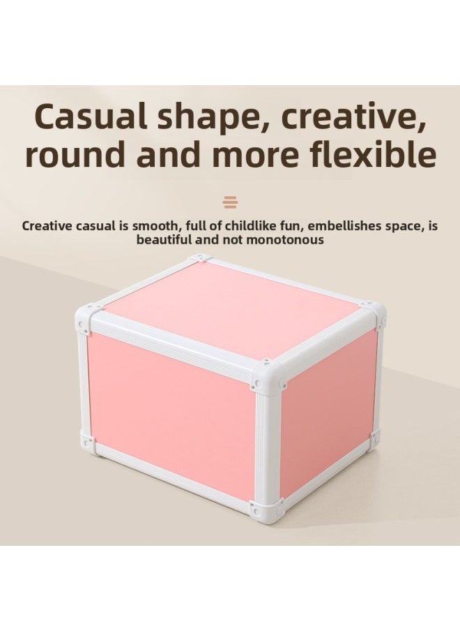Generic - Multifunctional Music Stool Special Stool For Music Classroom Stage Stool Music Stool Building Blocks Stool Chorus Stool-Color:Large Arc Edge-steel Frame Model - Image 1