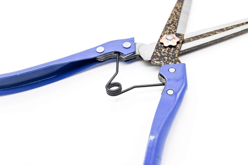LCDCM Grass Sheep Shear - Coated Wear-Resistant Handle, Manganese Steel Double-Edged, Strong Spring Suitable For Manual Shearing of Cow, Sheep, and Horse Hair (Blue 10.2 inches) - Image 5