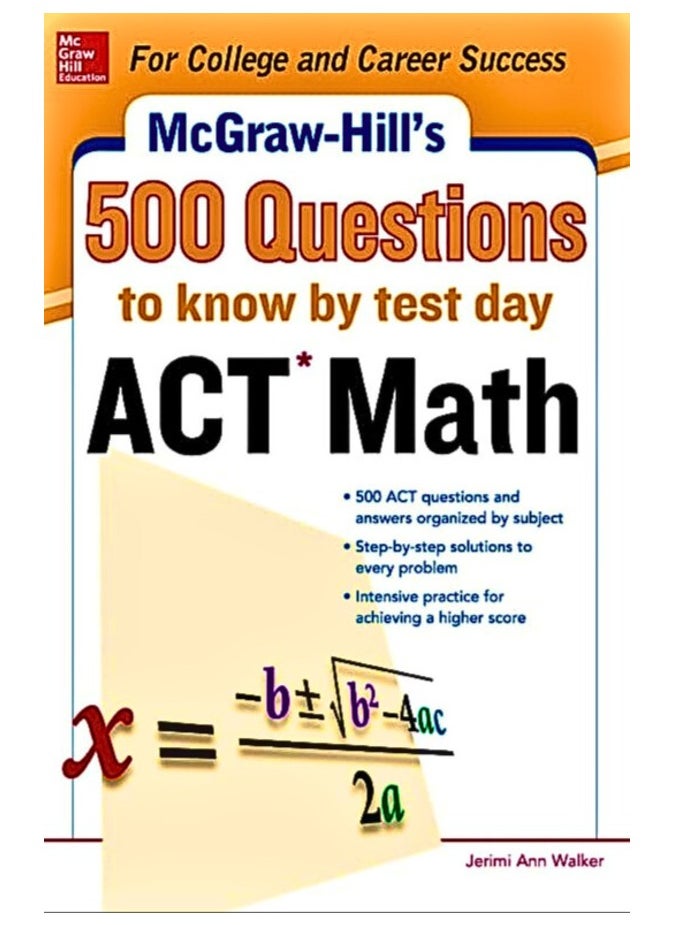 500 ACT Math Questions to Know by Test Day (Mcgraw Hill's 500 Questions to Know by Test Day  - Image 1