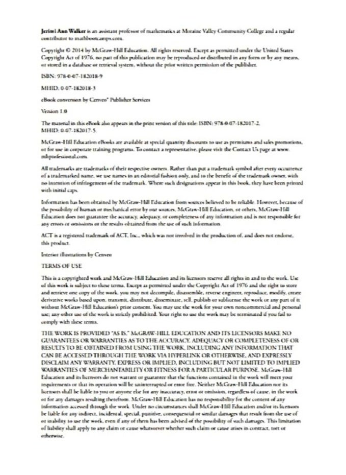 500 ACT Math Questions to Know by Test Day (Mcgraw Hill's 500 Questions to Know by Test Day  - Image 3