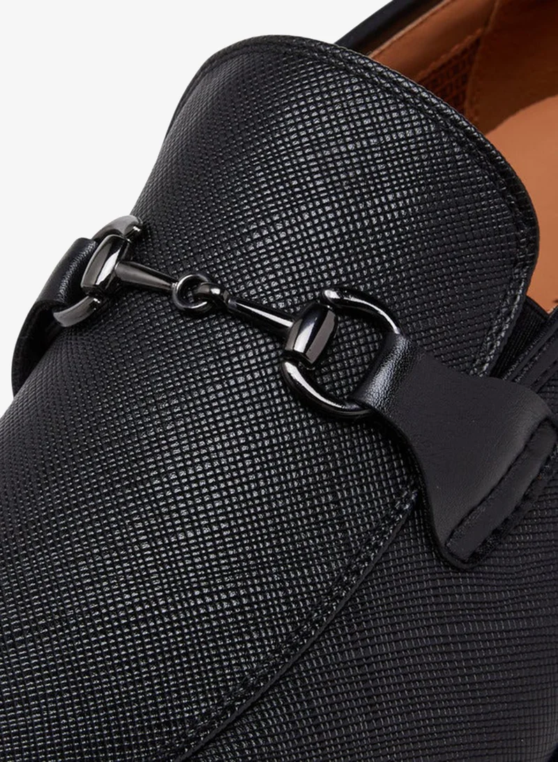 DUCHINI BLACK Men's Metal Accent Loafers for Men | Best Price UAE