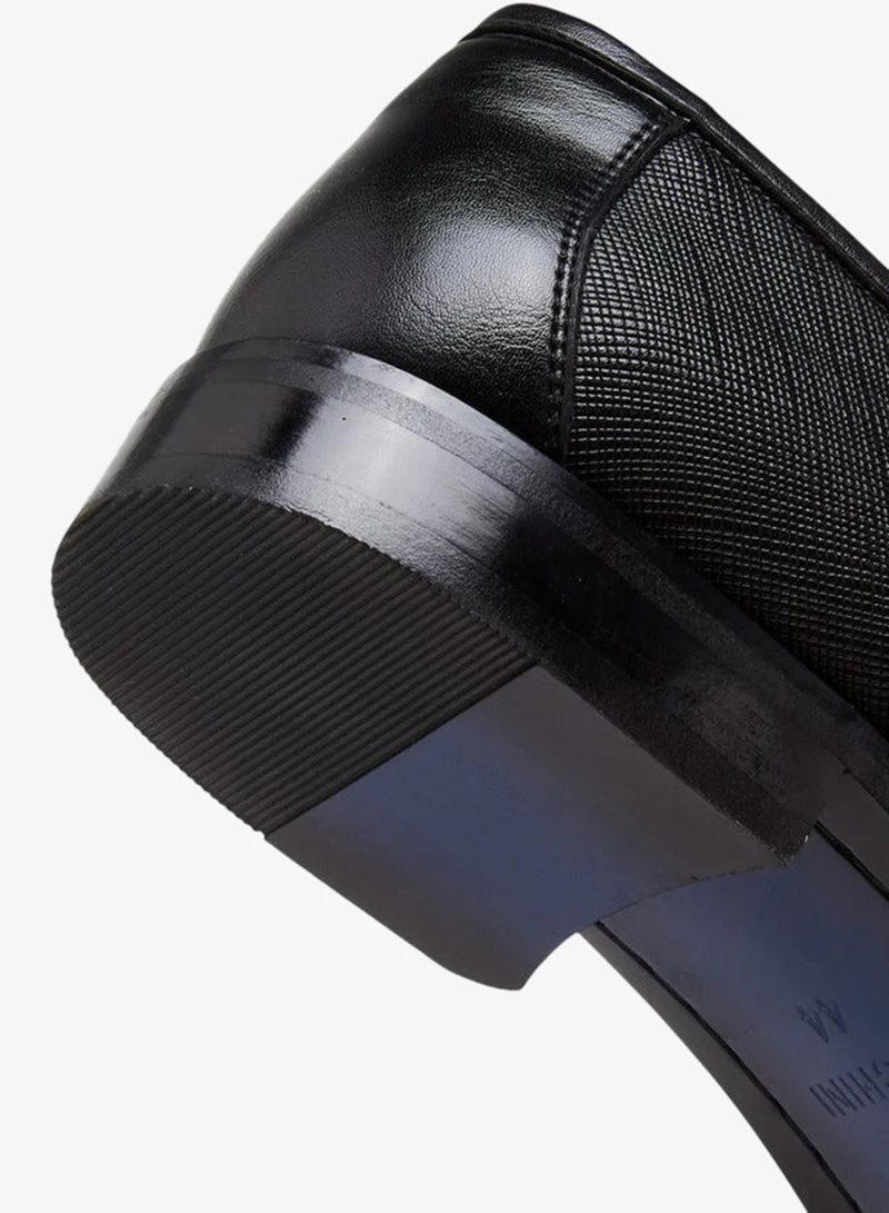 DUCHINI BLACK Men's Metal Accent Loafers for Men | Best Price UAE