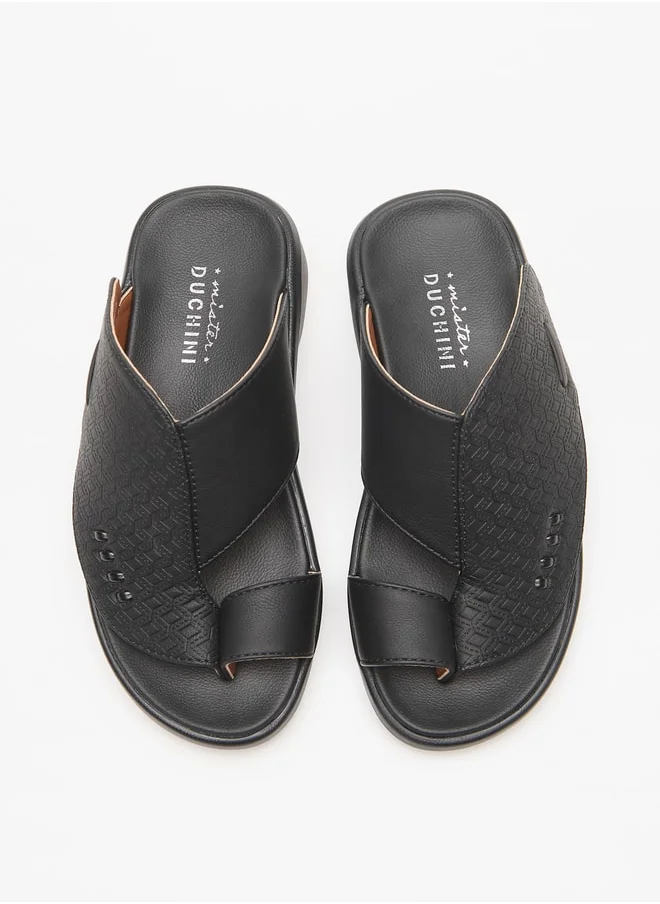 DUCHINI Boys Textured Slip-On Arabic Sandals