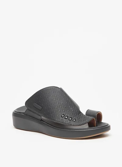 دوتشيني Boys Textured Slip-On Arabic Sandals