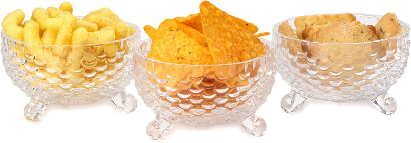 Afast Multi-purpose Tableware Snack/veritable Serving Bowl Set of 345, 215 Ml, Clear - Image 4