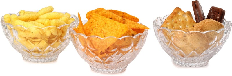 Afast Multi-purpose Tableware Snack/veritable Serving Bowl Set of 345, 215 Ml, Clear - Image 3