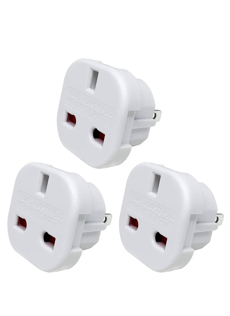 UK to US Travel Adaptor Plug with Safety Shutter and Rotatable Pins, Suitable for People from UK/EU/UAE/KSA/HK/Singapore Travelling in US/JP/Canada/Australia/China etc.(3 Pieces) - pzsku/Z2F72A10B4276104E5641Z/45/_/1724321588/4e8afd3e-def3-4fd5-9118-00f77614adab