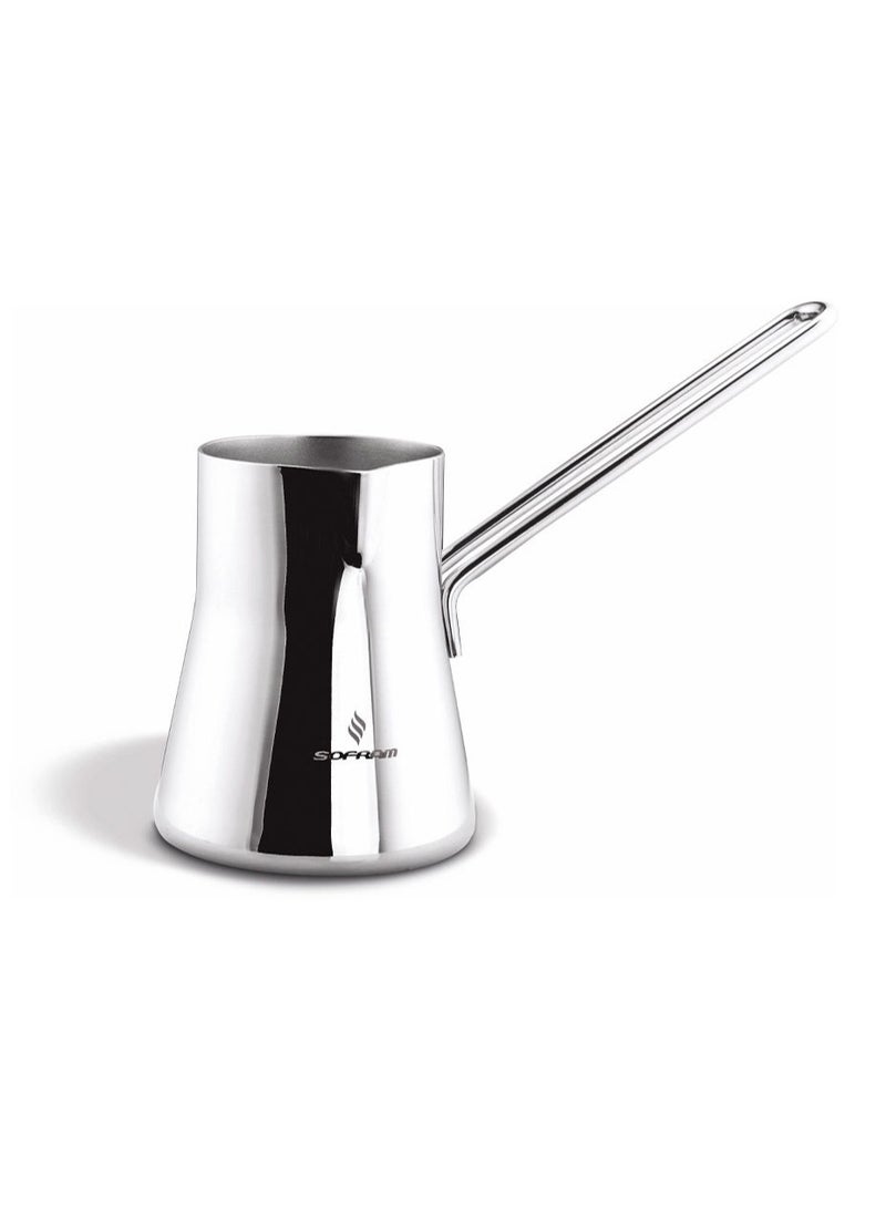سوفرام طقم ركوة قهوة سوفرام استيل تركي عالي الجودة 4 قطع - Image 4