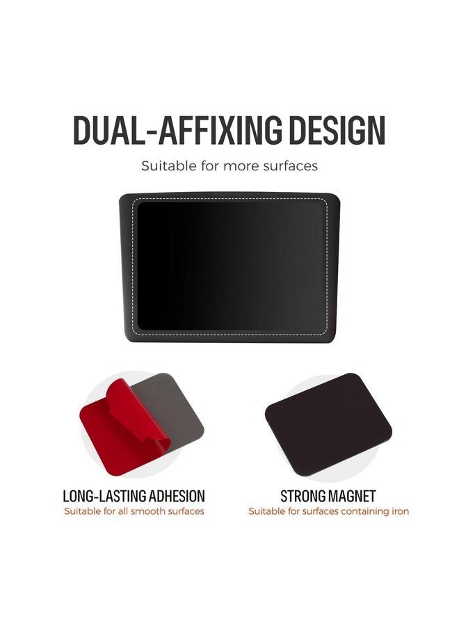 loukin Magnetic and Adhesive Marker Holder, Dry Erase Marker Holder with Diver, 1 Small Holder + 1 Mini holder, Magnetic Storage Organizer for Whiteboard or Refrigerators(Black) - Image 5