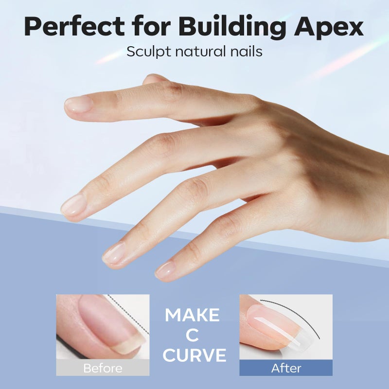 modelones Nail Dehydrator and Primer & Builder Nail Gel, 3Pcs Prep Dehydrate & Bond Primer Clear Gel Builder Polish Base Coat for Strengthener Apex Building, LED Lamp Cured 10ml Home DIY Salon - Image 5