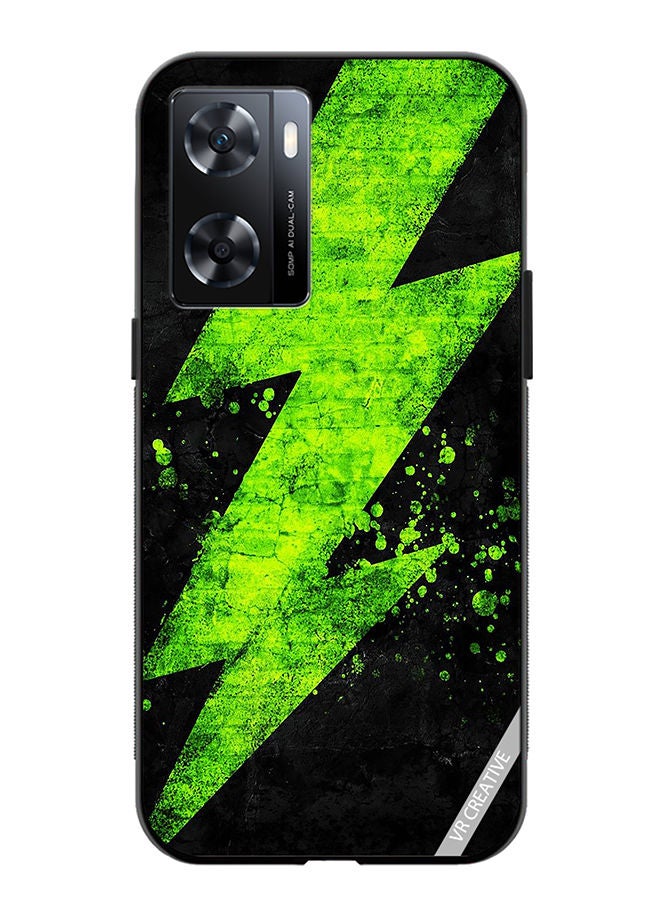 VR CREATIVE Protective Case Cover For OnePlus Nord N20 SE Green Electricity Design Multicolour - Image 1